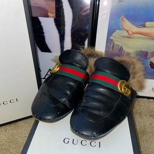 Gucci Black Prince town loafer men Double G gold